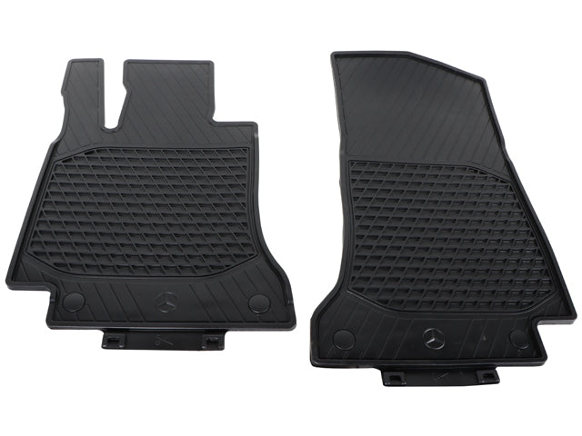 Mercedes-Benz Floor Mat Set - Black Rubber | 2015-2023 20568075089G33