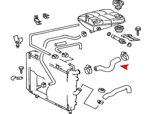 Mercedes-Benz Radiator Hose | 1986-1991 1265014782