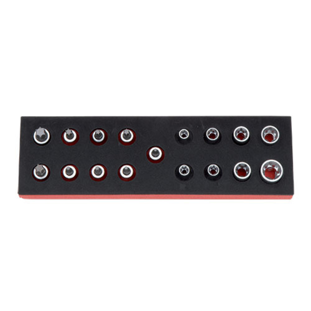 Porsche 1/2 in Internal & External Torx Socket Bit Assortment 17 Pieces 0965900201