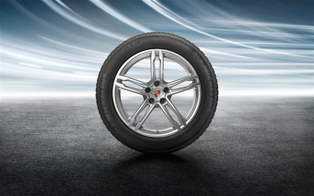 Porsche 19 in Winter Wheel Set Dunlop - 95B044651A - Macan 15-23 95B044651A