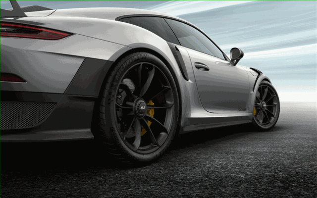 Porsche 20/21 GT2 RS Set of Wheels Painted In Black - 99104460315 - 991 12-18 99104460315