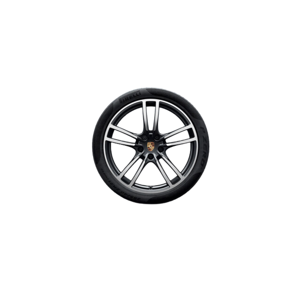 Porsche 21 Inch Cayenne Turbo Summer Wheel And tire Set - 9Y0044661F 9Y0044661F