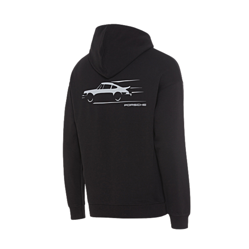 Porsche 50Y Turbo Collection Unisex Black Hoodie - Large