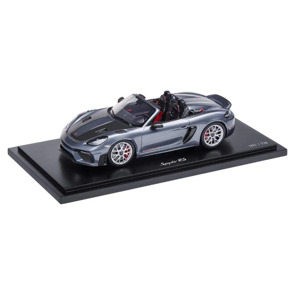 Porsche 718 Spyder RS 982 Grey Collectors Model Car - Scale 1:18