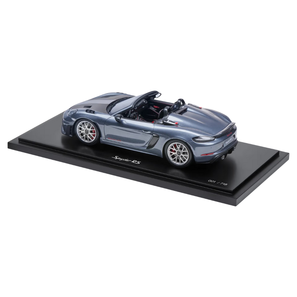 Porsche 718 Spyder RS 982 Grey Collectors Model Car - Scale 1:18