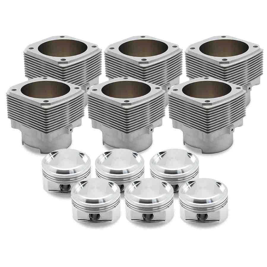 Porsche 911 3.6 102.7mm Nickies Cylinder and Piston Set inc. 12.5:1 JE Pistons 104-102-7-2