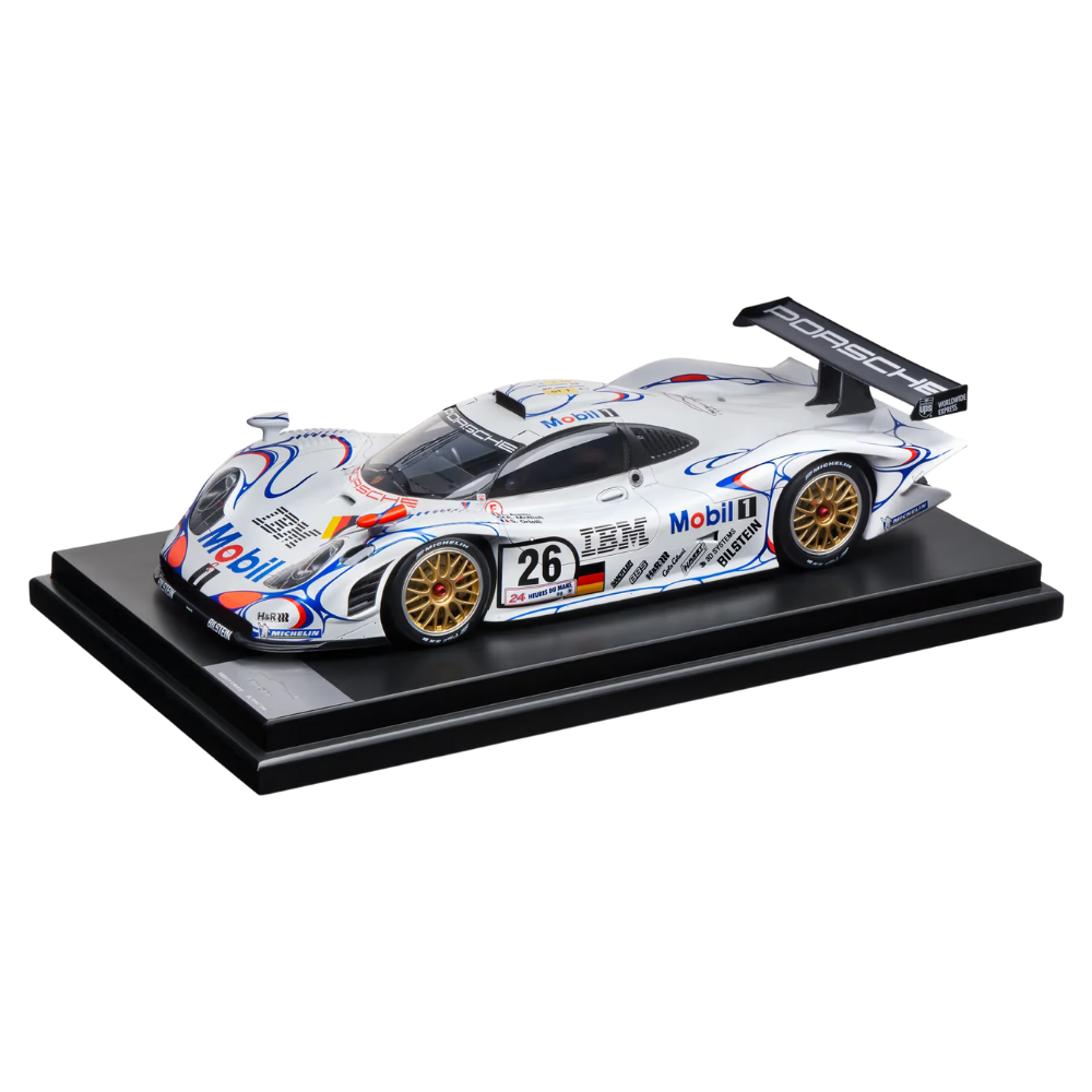 Porsche 911 GT1'98 White Collectors Model Car - Scale 1:12