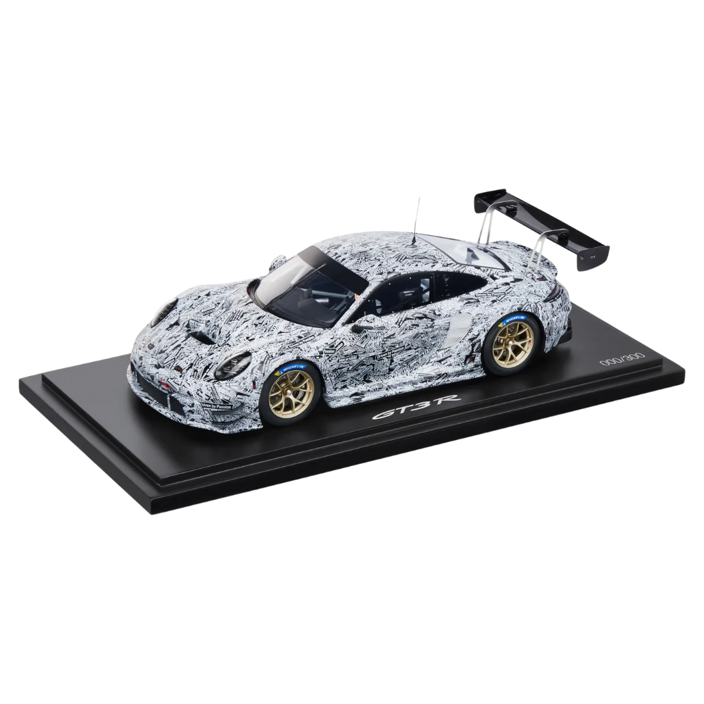 Porsche 911 GT3 R 992 White Resin Collectors Model Car - Scale 1:18