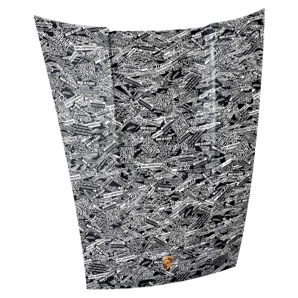 Porsche 911 GT3 R Motorsport Camo Livery Magnetic Decorative Bonnet
