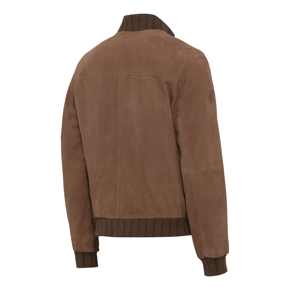 Porsche 911 Limited Edition Men's Leather Jacket - Cognac