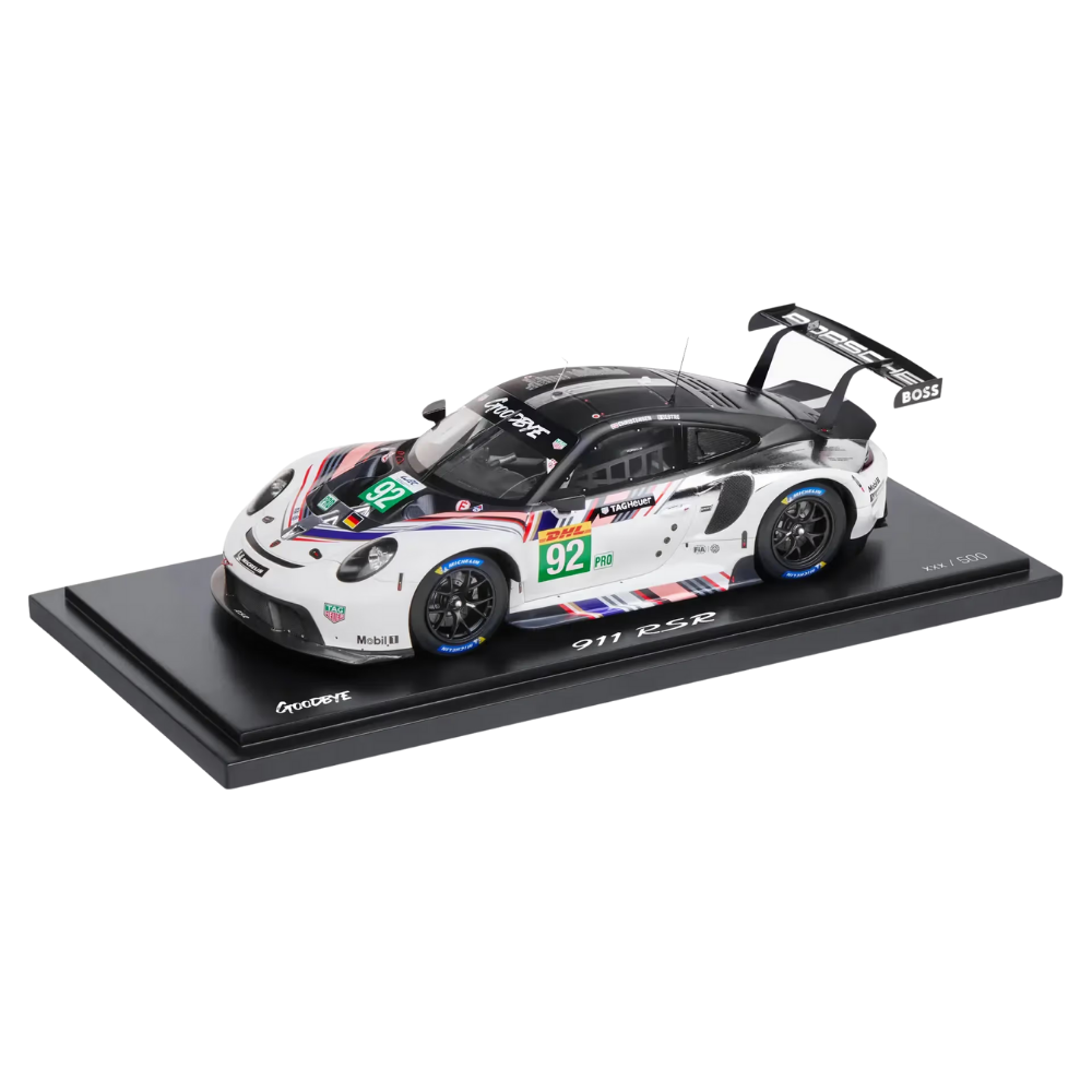 【MINICHAMPS】1/18 Porsche 911 RSR #92 Porsche 911 RSR Goodbye #92 White Collectors Model Car - Scale 1:18