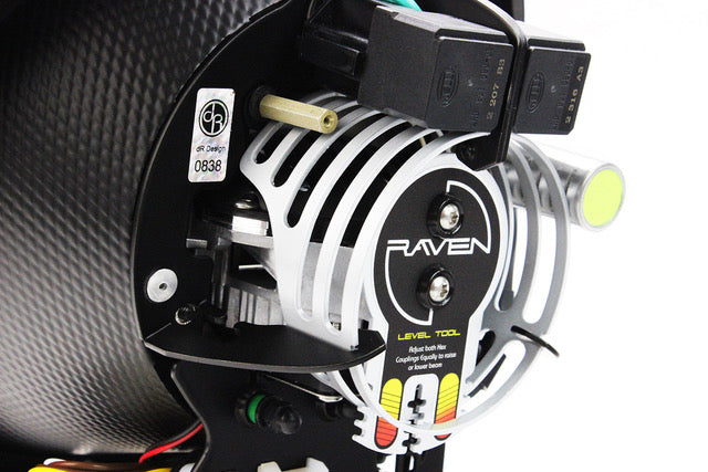 Porsche 911 Raven S Black LED Headlight Set w/ Black Trim Fluted Amber Lens