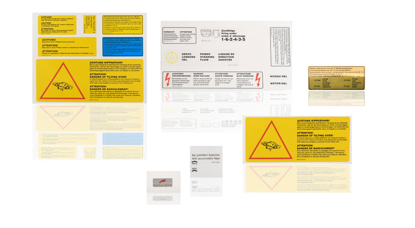 Porsche Adhesive Labels Set - 959 87-88 PCG-959-701-00
