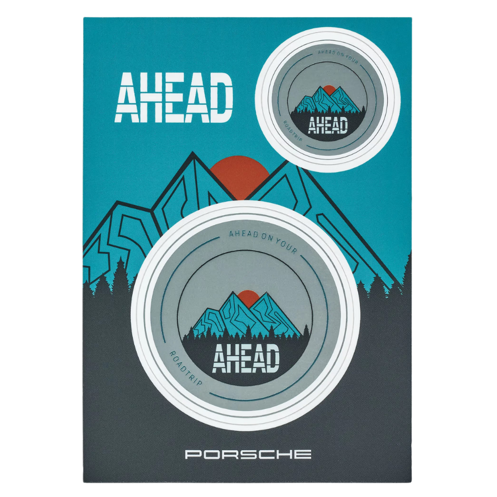 Porsche Ahead No. 1 Water Resistant Sticker Set - 5 Sheets