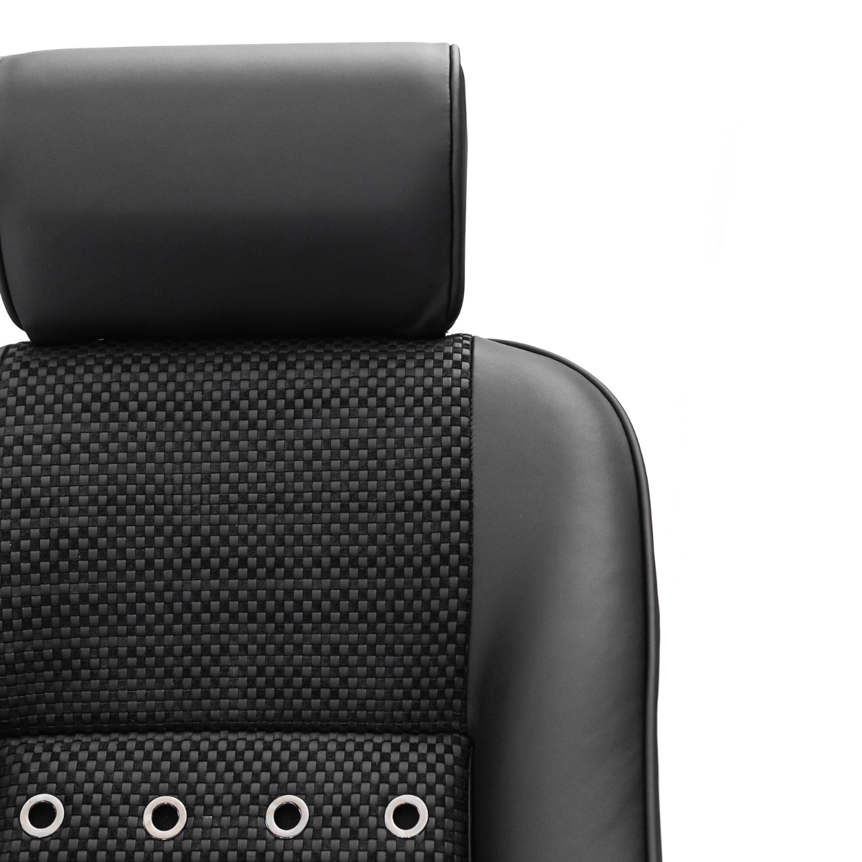 Porsche Basket Weave Fabric Black - 1 Meter MAT-BSK-BLK