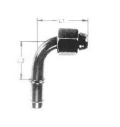 Porsche Bent Tube with Hose Nipple DN NW 4 8040-90-0400