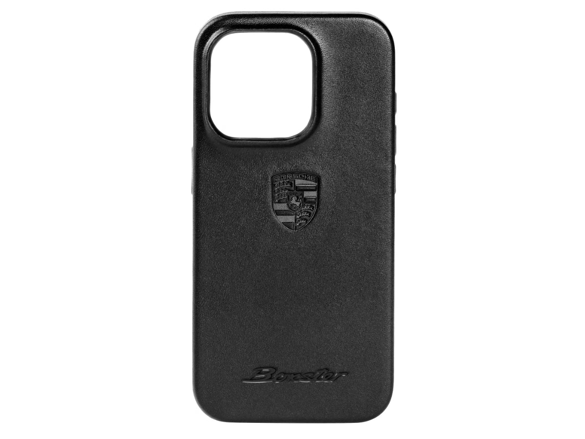 Porsche Boxster Embossed iPhone 15 Pro Snap On Case - Black