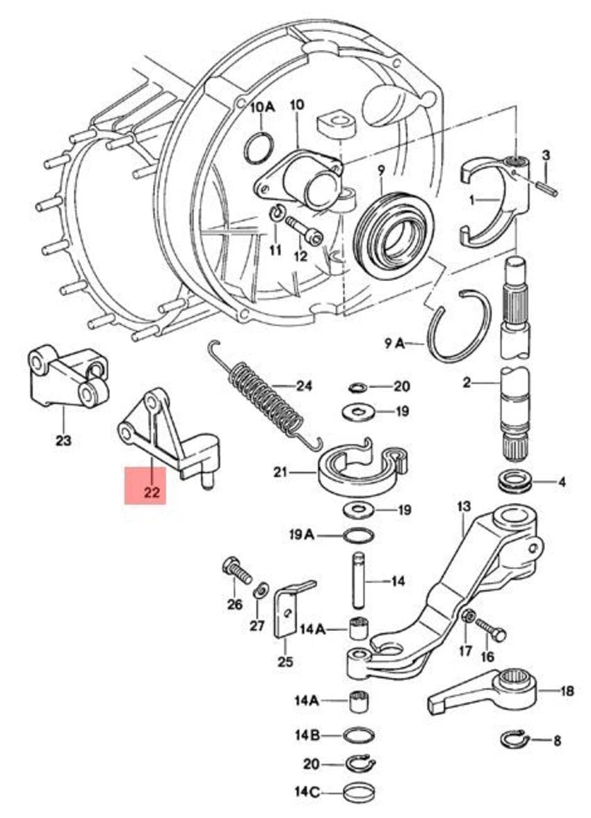 Porsche Bracket - 911 | 1974-1986 915-116-070-05