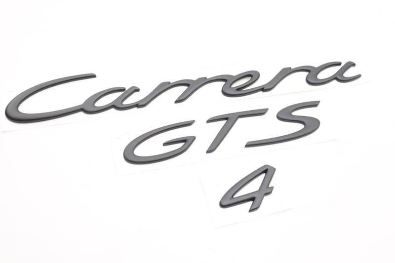 Porsche Carrera 4 GTS Emblem Set Black - 911 09-12 997-559-037-07