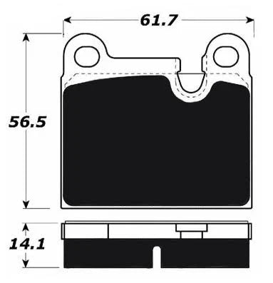 Porsche Ceramic Brake Pads Rear - 911 84-89 PMBC-010