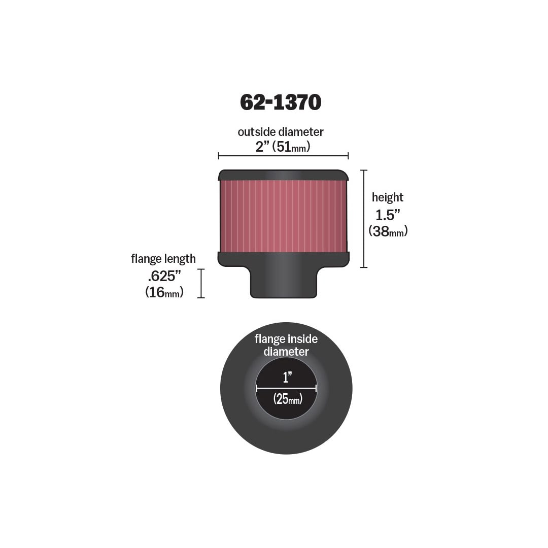 Porsche Crankcase Vent Filter 62-1370