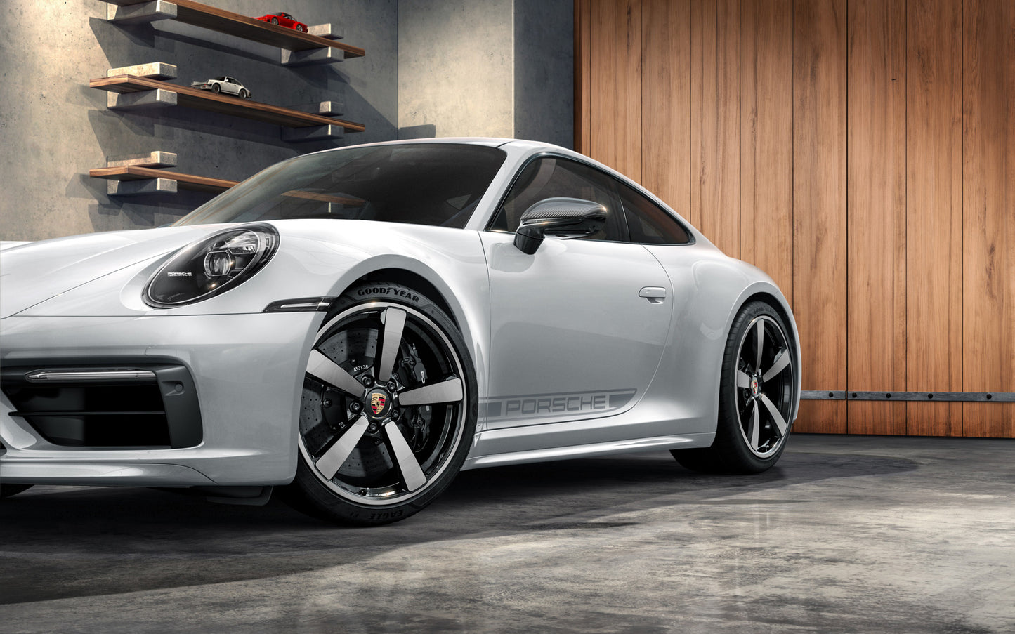 Porsche Decorative Side Logo Porsche Neodyme - 99204482055OZ1 - 992 18-23 99204482055OZ1
