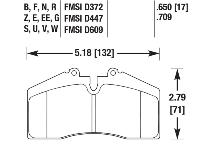Porsche Disc Brake Pad - 911/928/944/968 86-98