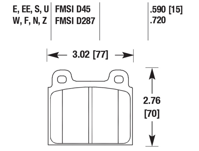 Porsche Disc Brake Pad - 911/930 69-89