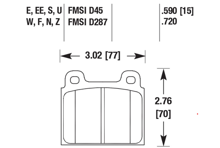 Porsche Disc Brake Pad - 911/930 69-89