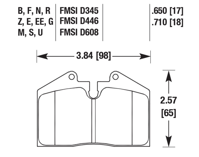Porsche Disc Brake Pad - 911/930/928/944/968 79-98