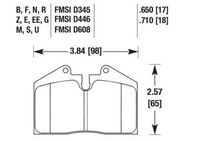 Porsche Disc Brake Pad - 911/930/928/944/968 79-98