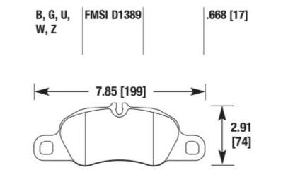 Porsche Disc Brake Pad - 911/Boxster/Cayman 09-19