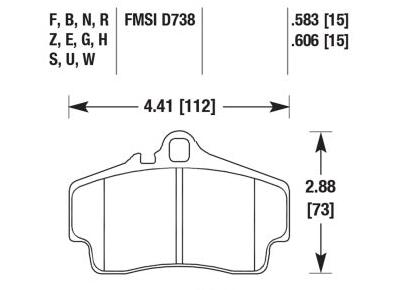 Porsche Disc Brake Pad - 911/Boxster/Cayman 98-12