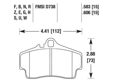Porsche Disc Brake Pad - 911/Boxster/Cayman 98-12