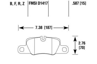 Porsche Disc Brake Pad - 911/Panamera 10-19