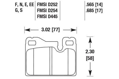 Porsche Disc Brake Pad - 944/924/928 77-95 HB198S-685