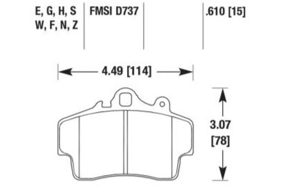 Porsche Disc Brake Pad - Boxster/Cayman 97-08
