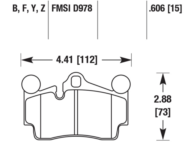 Porsche Disc Brake Pad - Cayenne 03-09