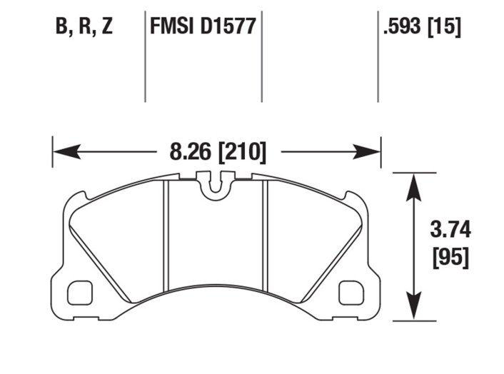 Porsche Disc Brake Pad - Cayenne/Macan/Panamera 10-19