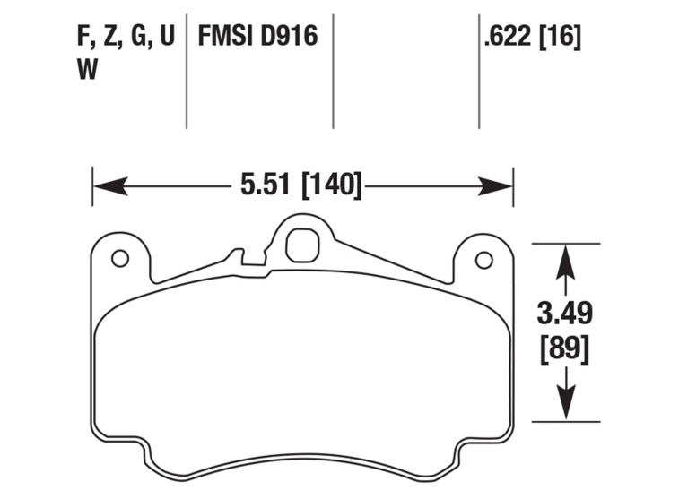 Porsche Disc Brake Pad Front - 911 99-12