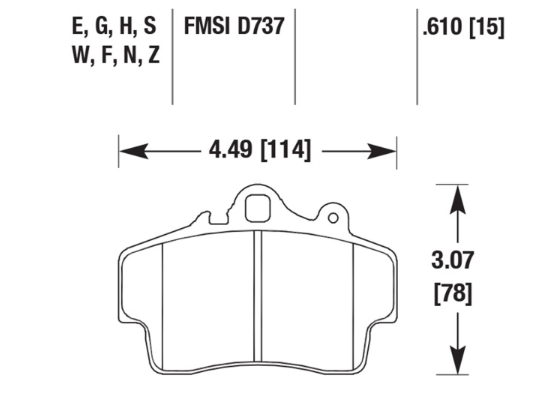 Porsche Disc Brake Pad Front - Boxster/Cayman 97-08