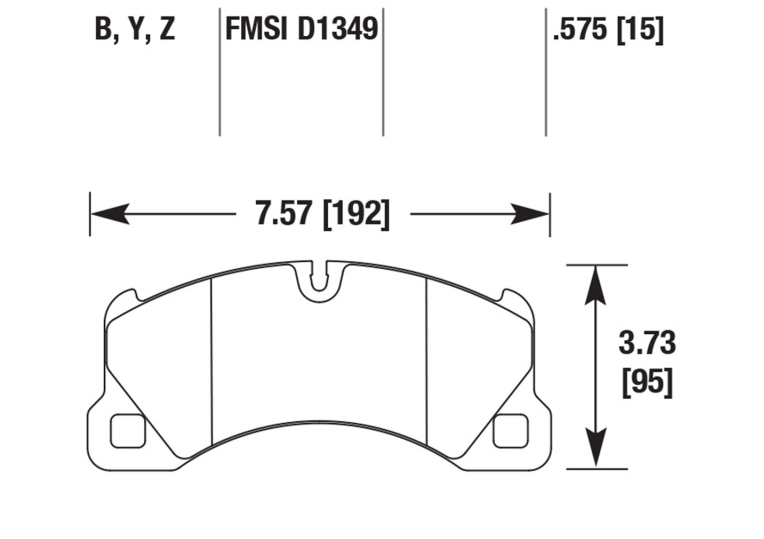 Porsche Disc Brake Pad Front - Cayenne/Macan/Panamera 12-16