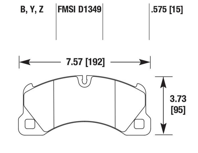 Porsche Disc Brake Pad Front - Cayenne/Macan/Panamera 12-16 HB720B-575
