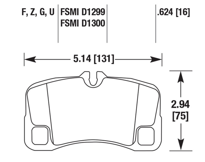 Porsche Disc Brake Pad Rear - 911 07-13 HB651G-624