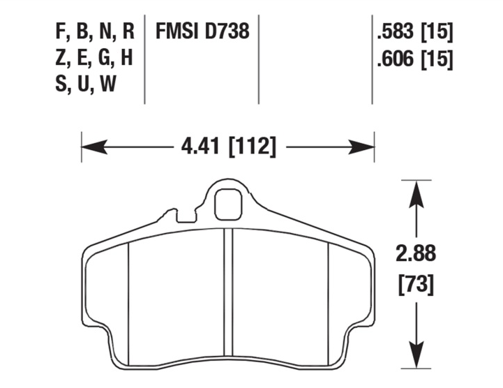 Porsche Disc Brake Pad Rear - 911/Boxster 97-08