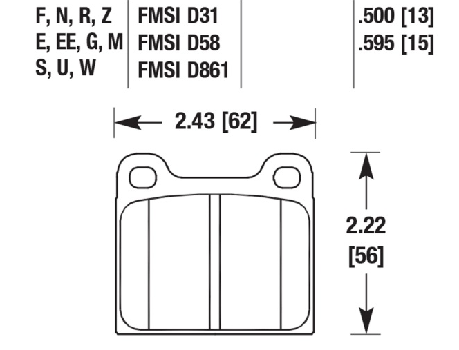Porsche Disc Brake Pads - 356B/356C/911/930/912/912E/914/914-6 63-83
