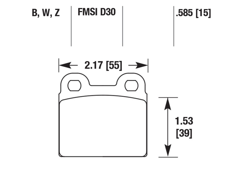 Porsche Disc Brake Pads Rear - 356C/911/912 64-69