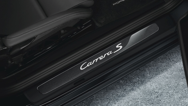 Porsche Door Entry Guards In Carbon - 99104480221 - 991 12-18 99104480221