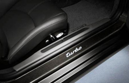 Porsche Door Entry Guards In Carbon Fiber Turbo - 99755198014 - 997 05-12 99755198014