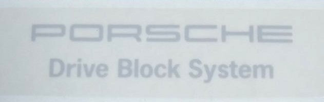 Porsche Drive Block System Decal - 911 95-98 993-701-250-00